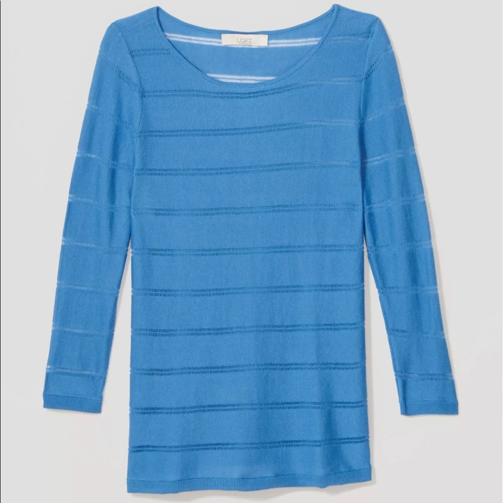 LOFT Shadow stripe sweater top